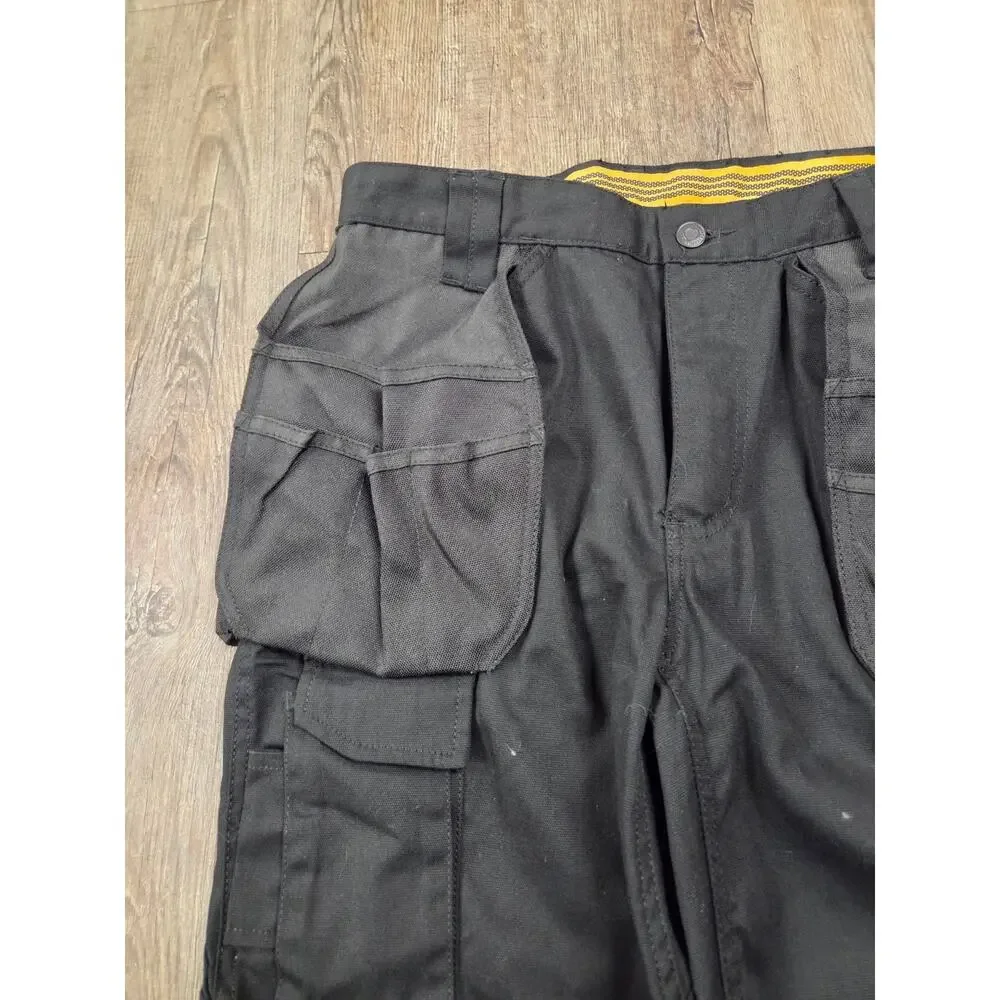 Caterpillar trademark work Pants C172 016 Black NEW Heavy Duty 32x32